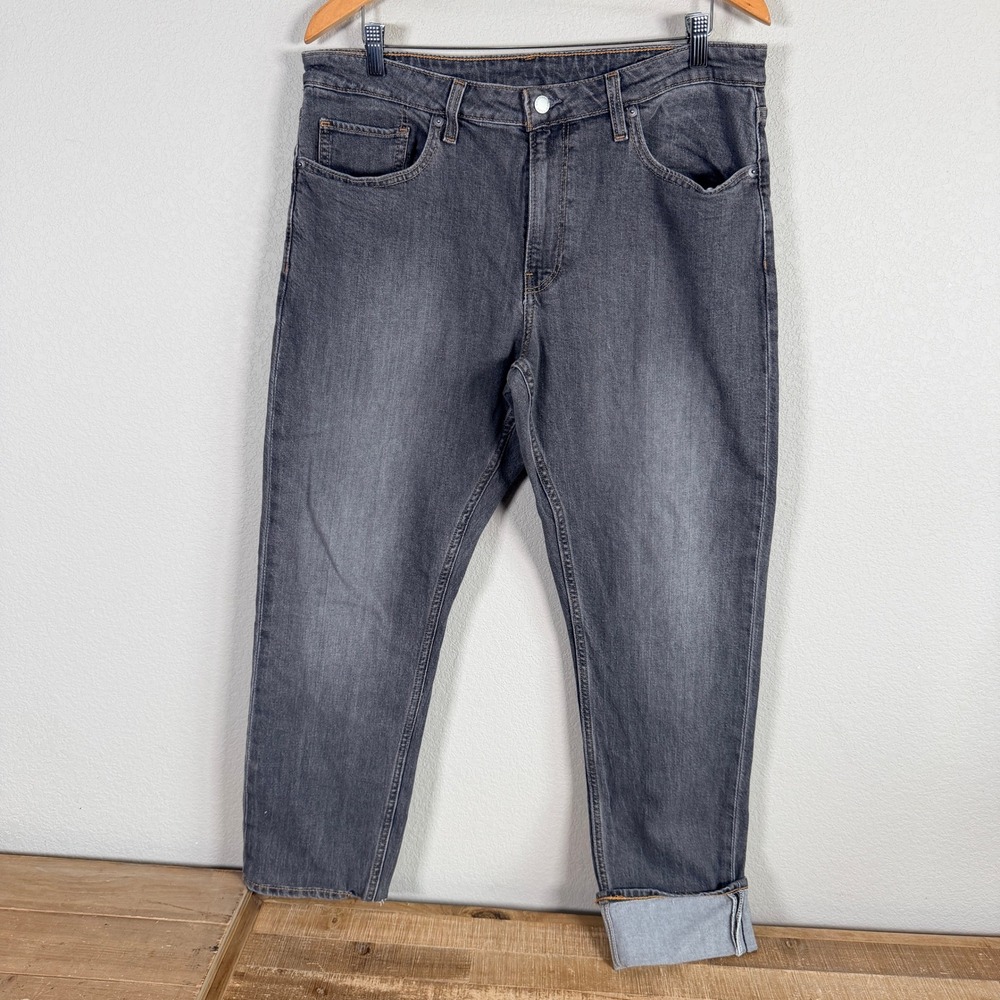 Bonobos Slim Fit Jeans Mens 36x28 Gray Washed Denim 5-Pocket read